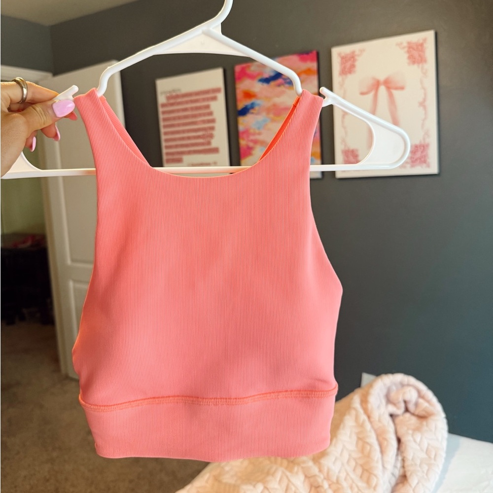 lululemon sports bra/crop top with padding
size 6